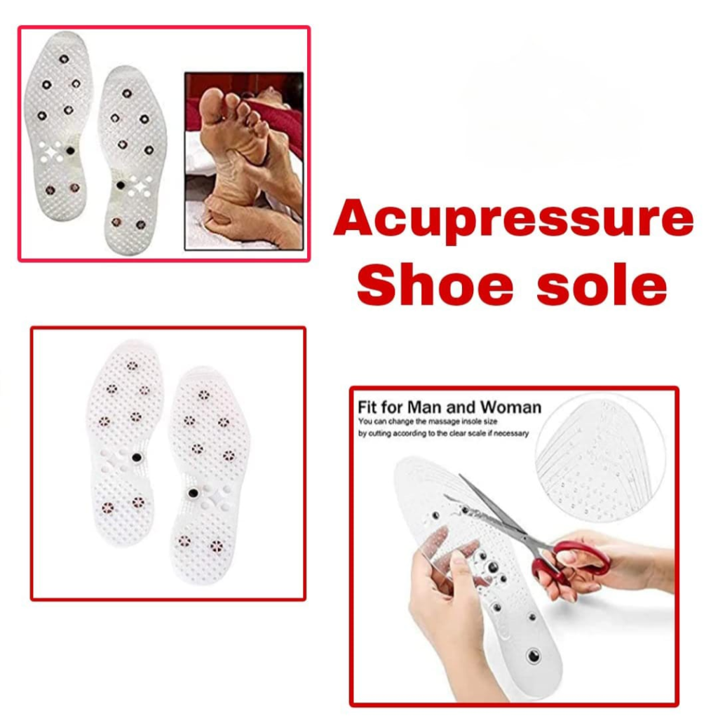ACU HEALTH CARE Acupressure Shoes Insoles Foot Massage Therapy Pain ...