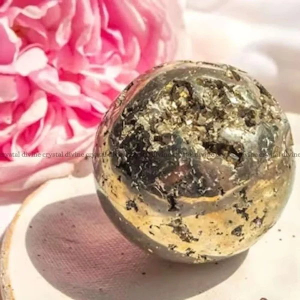 Peru Pyrite Crystal Sphere (Attract Money)