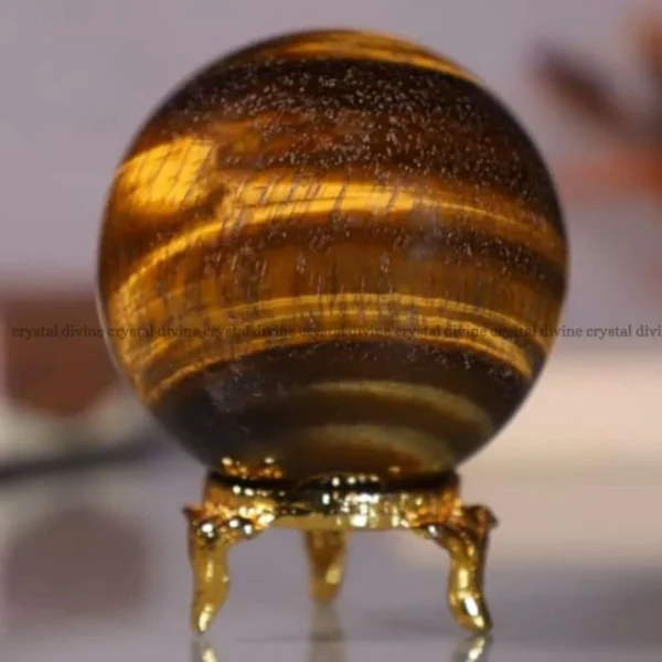 Tiger Eye Crystal Sphere (Confidence)