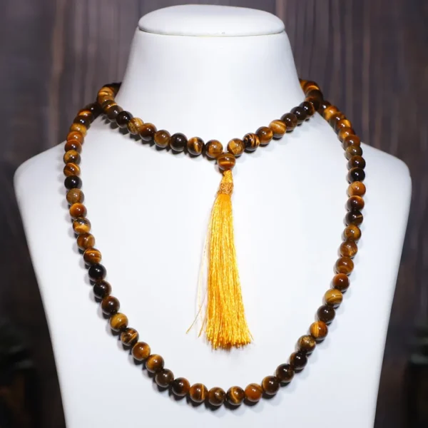 Tiger Eye Jaap Mala 108 Beads (Confidence & Courage)
