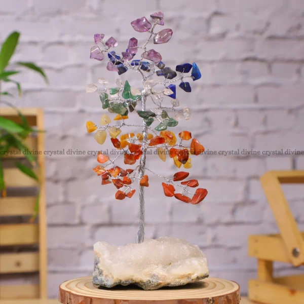 Seven Chakra Crystal Tree 100 Beads (Balancing Energy Centers)