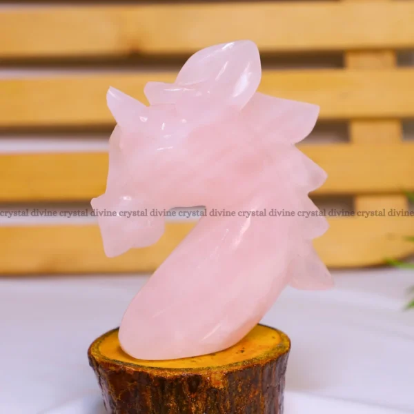 Rose Quartz Crystal Unicorn (Relationship Harmony)