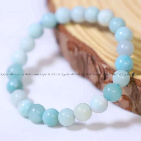 Amazonite Bracelet – 8 MM (Communication & Self-Expression)