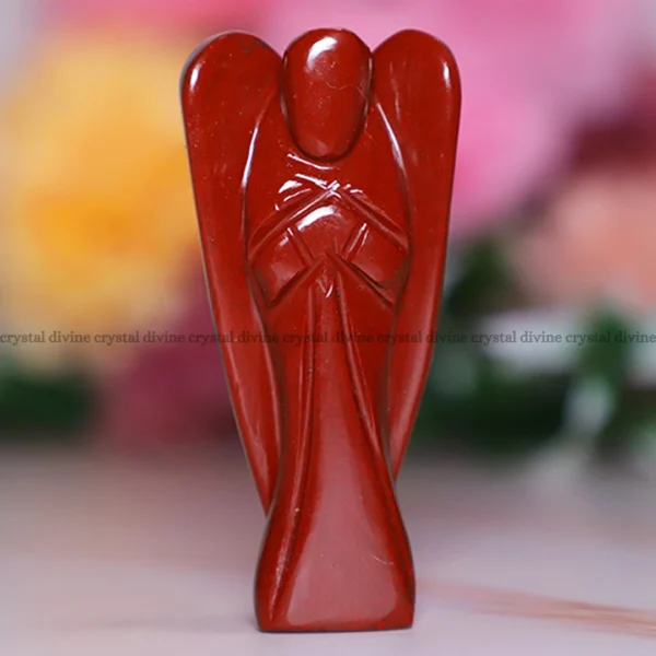 Red Jasper Crystal Angel (Grounding & Stability)(3-inch)