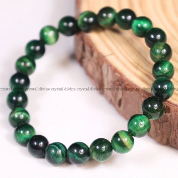 Green Tiger Eye Bracelet – 8 MM (Protection & Grounding)