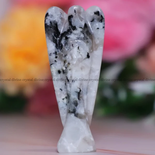 Rainbow Moonstone Crystal Angel (Harmony & Protection)(3 inch)