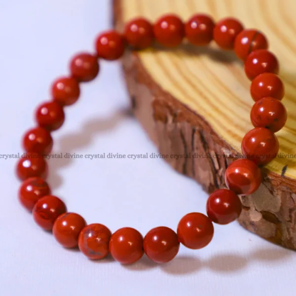 Red Jaspar Bracelet – 8MM (Energy & Vitality)