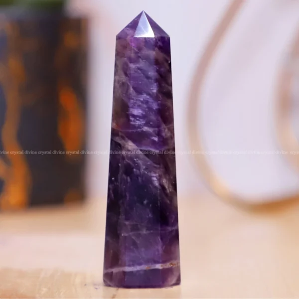 Amethyst Crystal Tower – 70 – 100 Grams (Calming & Soothing)