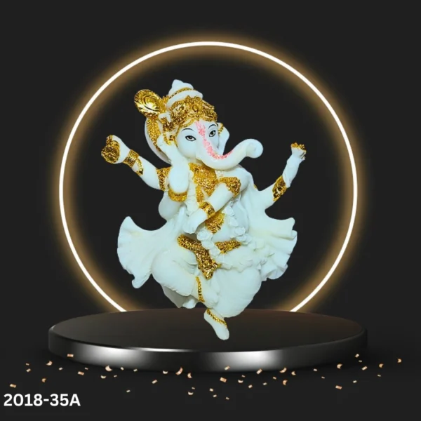 Big Ganesha God White Marble Statue (Remover Of Obstacles)