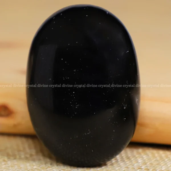 Black Tourmaline Crystal Palm Stone (Physical Healing)
