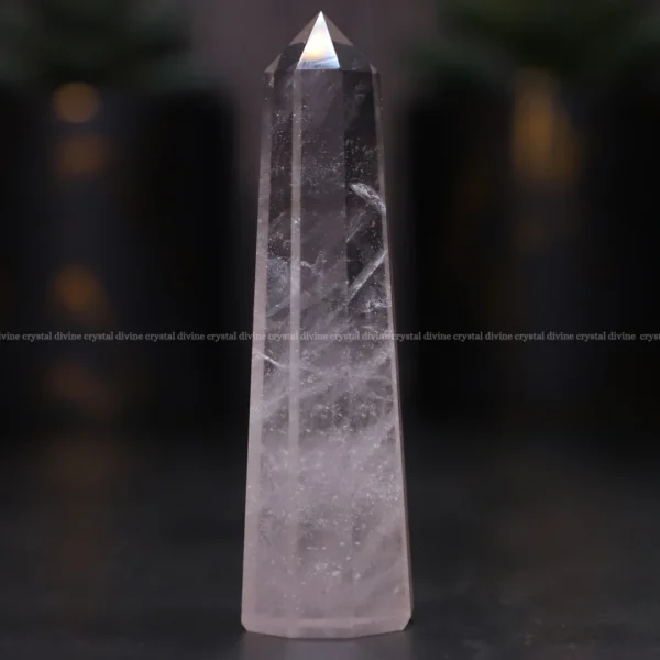 Clear Quartz Crystal Tower – 70 – 100 Grams (Amplification Of Energy)
