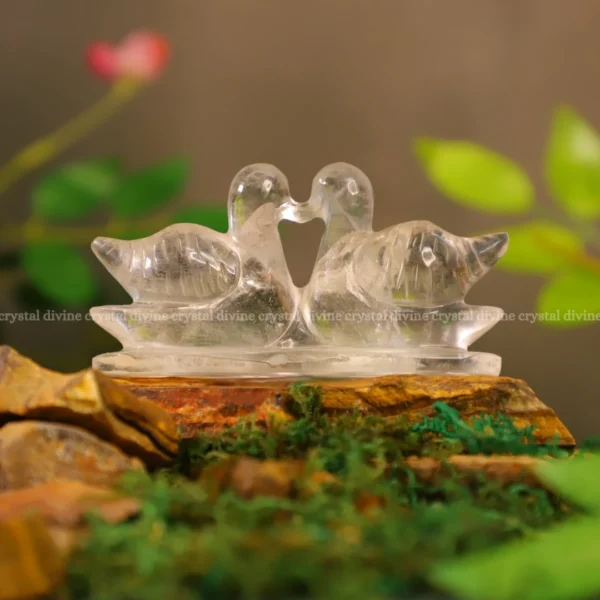 Clear Quartz Duck Crystal (Clarity & Focus)