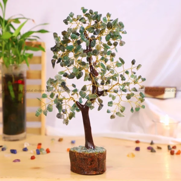 Green Jade Crystal Tree 300 Beads (Luck & Fortune)