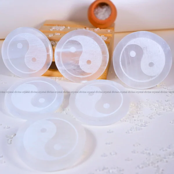 Infinity Symbol Selenite Charging Plate (Cleansing Energy & Recharging Crystals)