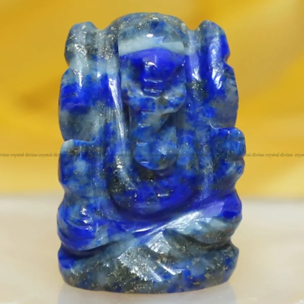 Lapis Lazuli Crystal Pocket Ganesha – 1 Inch (Balance & Harmony)