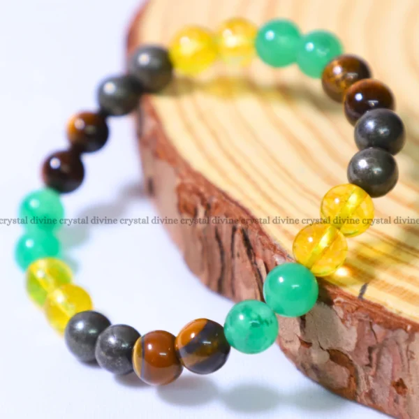 Money Magnet With Pyrite Bracelet – 8 MM (Attracting Wealth)