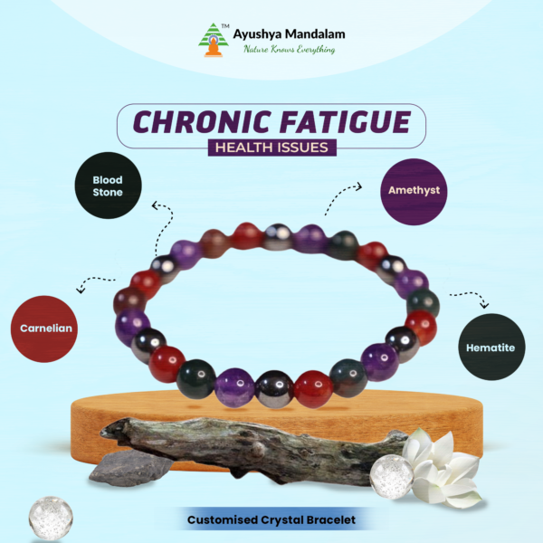 Energy Boost Crystal Bracelet for Chronic Fatigue
