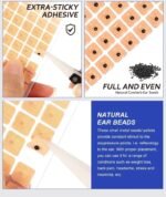 Auricular Ear Seeds – 100 Seeds (10 Strips per Pack) – Natural Acupressure Therapy - Image 3