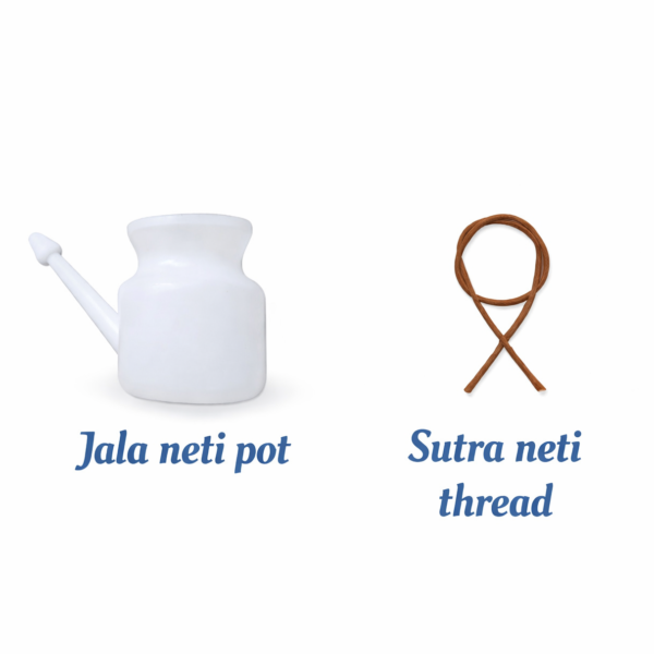Jala Neti Pot & Sutra Neti Thread – Ayurvedic Nasal Cleansing Combo