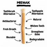 Natural Miswak Stick (Organic Datun) | Herbal Teeth Cleaning Stick - Image 3
