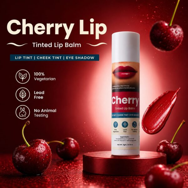 Cherry Lip Tinted Lip Balm – Lip, Cheek & Eye Tint