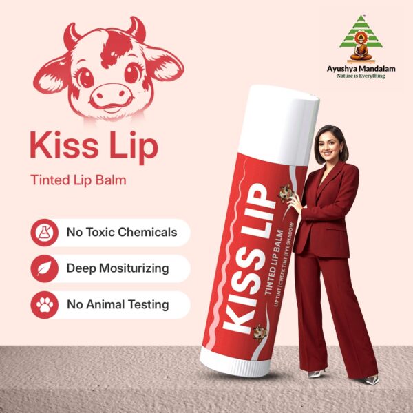 Kiss Lip Tinted Lip Balm – Lip, Cheek & Eye Tint